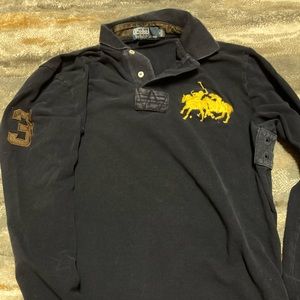 Vintage Navy Polo button up